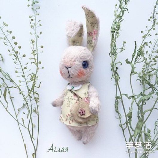 各种卖萌的手工布艺兔宝宝作品图片(图8)