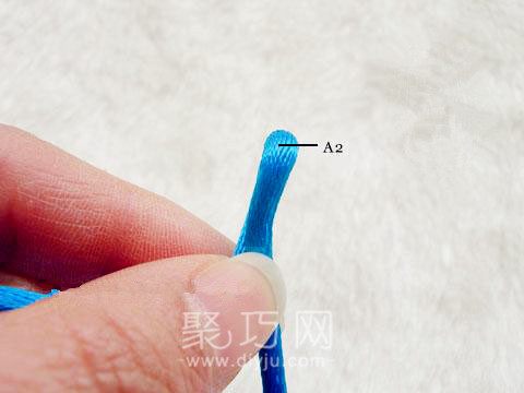 中国结一字型团锦共用套走线图解(图3)
