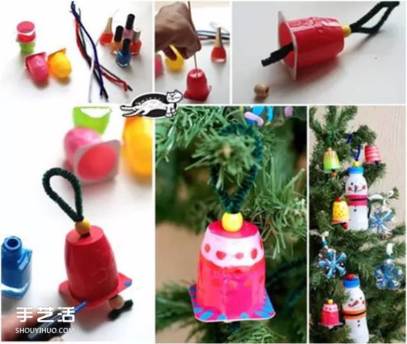 幼儿废旧物品手工制作 可爱的圣诞树挂饰DIY - 诺云双维造物网