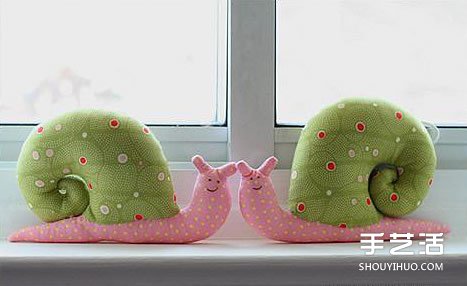 不织布蜗牛DIY教程 布艺蜗牛玩具手工制作图解(图2)