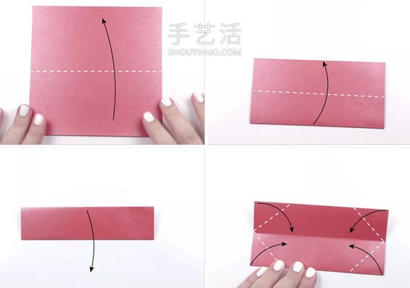 折纸八瓣莲花的视频教程 包括花瓣和叶子折法(图2) 折纸八瓣莲花的视频教程 包括花瓣和叶子折法(图2)