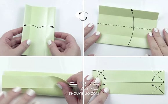 折纸八瓣莲花的视频教程 包括花瓣和叶子折法(图4) 折纸八瓣莲花的视频教程 包括花瓣和叶子折法(图4)