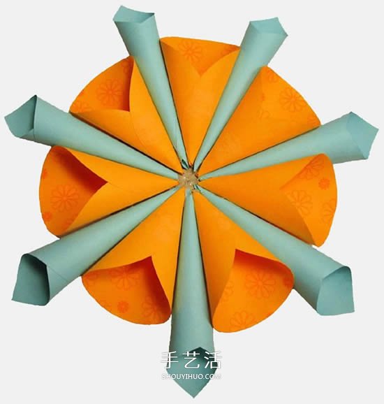便利贴手工制作立体纸花的做法图解(图11) 便利贴手工制作立体纸花的做法图解(图11)