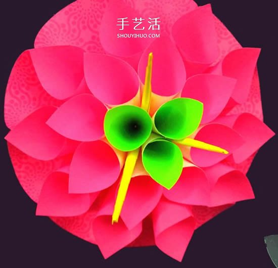 便利贴手工制作立体纸花的做法图解(图15) 便利贴手工制作立体纸花的做法图解(图15)