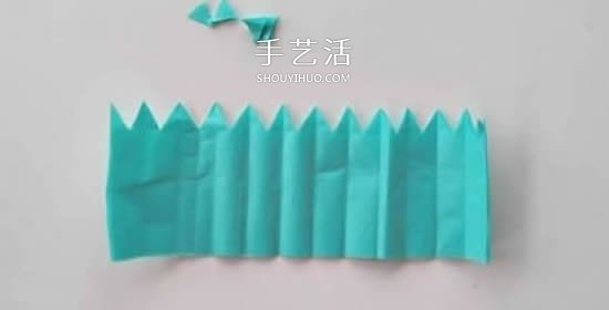 简单的绢纸花手工制作图解教程(图6) 简单的绢纸花手工制作图解教程(图6)