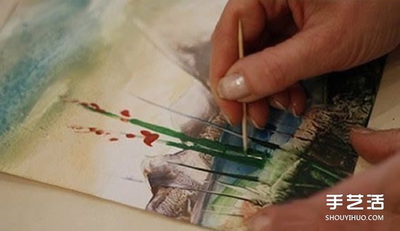 创意熨斗画的画法 把蜡笔融化后画出漂亮图案(图7) 创意熨斗画的画法 把蜡笔融化后画出漂亮图案(图7)