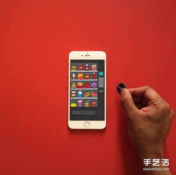 iPhone手机入画 DIY创意无限的有趣插画作品(图6) iPhone手机入画 DIY创意无限的有趣插画作品(图6)
