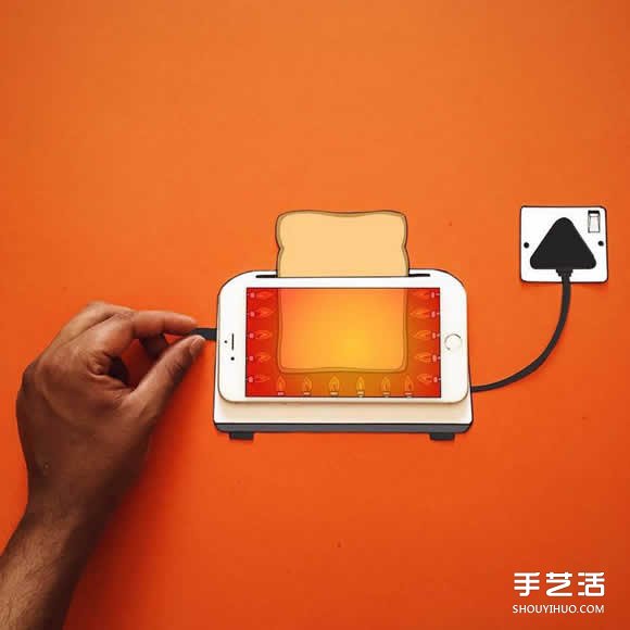 iPhone手机入画 DIY创意无限的有趣插画作品(图2) iPhone手机入画 DIY创意无限的有趣插画作品(图2)