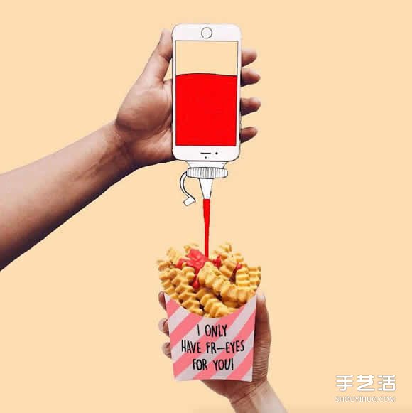 iPhone手机入画 DIY创意无限的有趣插画作品(图7) iPhone手机入画 DIY创意无限的有趣插画作品(图7)