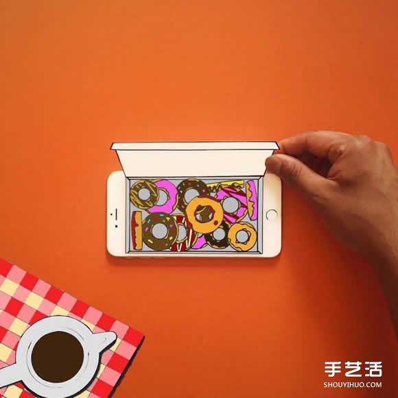 iPhone手机入画 DIY创意无限的有趣插画作品(图5) iPhone手机入画 DIY创意无限的有趣插画作品(图5)