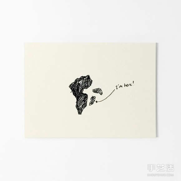 简单的明信片上手绘插图 用咖啡渍来完美收尾(图3) 简单的明信片上手绘插图 用咖啡渍来完美收尾(图3)