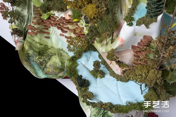 似画不是画:混合材质DIY奇幻华丽的立体山水画(图7) 似画不是画:混合材质DIY奇幻华丽的立体山水画(图7)