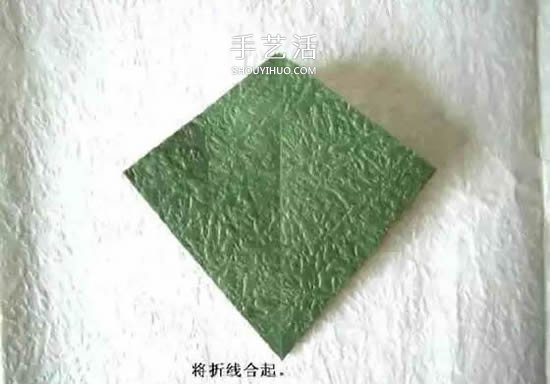 折纸花朵不可少!简单花萼的折纸方法图解(图3) 折纸花朵不可少!简单花萼的折纸方法图解(图3)
