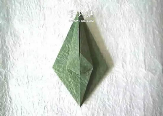 折纸花朵不可少!简单花萼的折纸方法图解(图13) 折纸花朵不可少!简单花萼的折纸方法图解(图13)