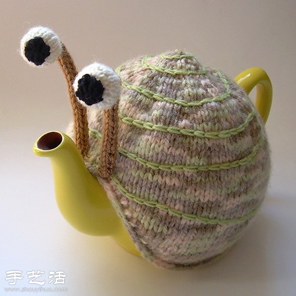 添件毛衣 旧茶壶变身时尚有趣蜗牛壶 - 诺云双维造物网