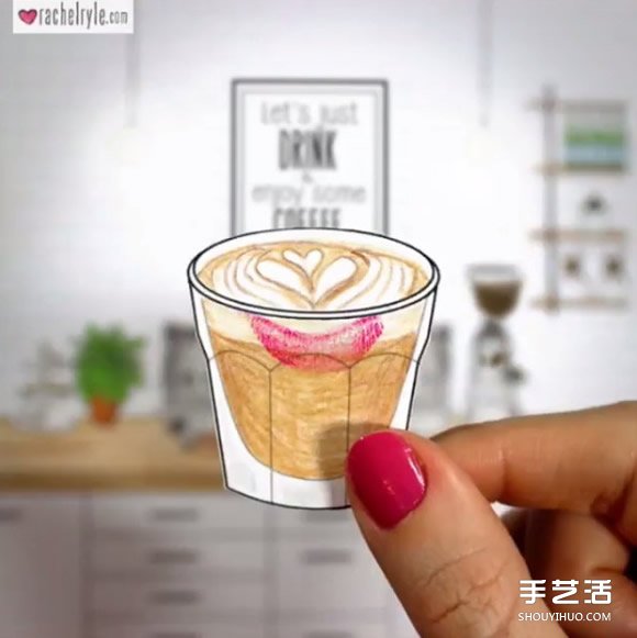 自制插画和拼贴 手绘风动画教你泡出完美拿铁(图9) 自制插画和拼贴 手绘风动画教你泡出完美拿铁(图9)