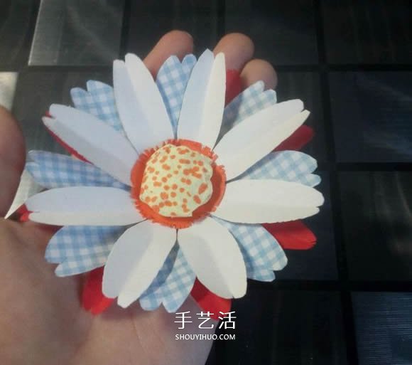 简单手工做太阳花教程 向日葵花的做法图解 - 诺云双维造物网