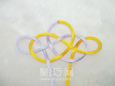 中国结打结方法 祥云结编法图解教程 - 诺云双维造物网