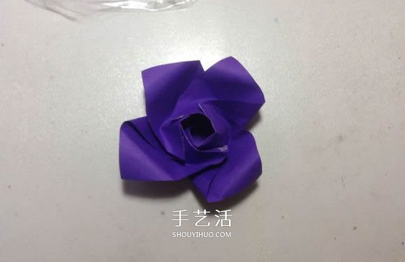 怎么折纸月季花的方法 手工月季花的折法图解 - 诺云双维造物网