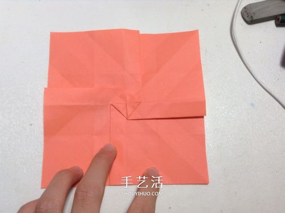 怎么折纸月季花的方法 手工月季花的折法图解(图34) 怎么折纸月季花的方法 手工月季花的折法图解(图34)