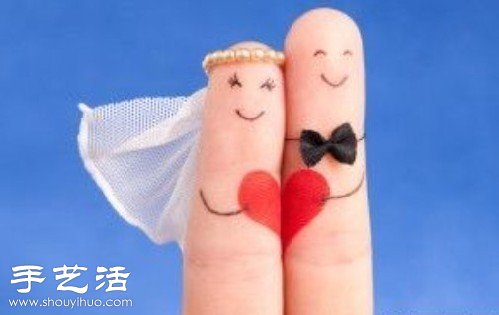 手指+简笔画 DIY温馨浪漫“爱相随”(图1)