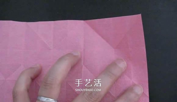 赠送初恋的小礼物!折纸蔷薇戒指的折法图解(图42) 赠送初恋的小礼物!折纸蔷薇戒指的折法图解(图42)