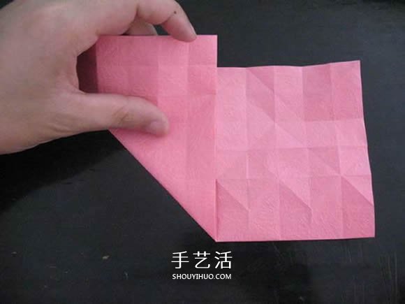 赠送初恋的小礼物!折纸蔷薇戒指的折法图解(图52) 赠送初恋的小礼物!折纸蔷薇戒指的折法图解(图52)