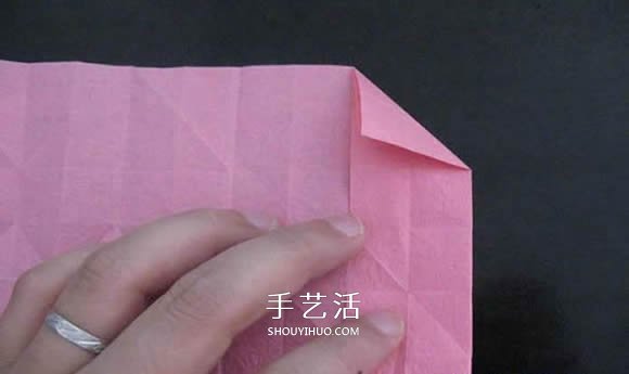 赠送初恋的小礼物!折纸蔷薇戒指的折法图解(图41) 赠送初恋的小礼物!折纸蔷薇戒指的折法图解(图41)