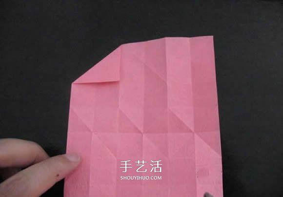 赠送初恋的小礼物!折纸蔷薇戒指的折法图解(图38) 赠送初恋的小礼物!折纸蔷薇戒指的折法图解(图38)