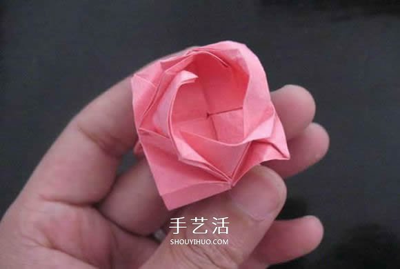 赠送初恋的小礼物!折纸蔷薇戒指的折法图解(图107) 赠送初恋的小礼物!折纸蔷薇戒指的折法图解(图107)
