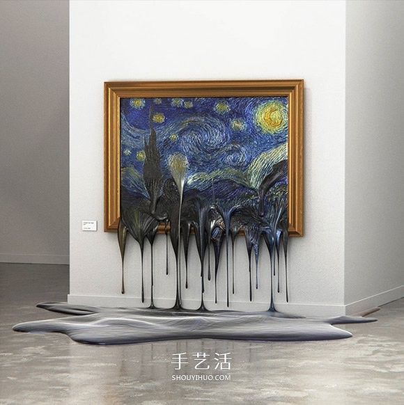 维也纳艺术家的小恶搞 如果世界名画融化了~(图1) 维也纳艺术家的小恶搞 如果世界名画融化了~(图1)