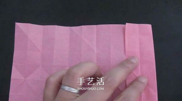 赠送初恋的小礼物!折纸蔷薇戒指的折法图解(图33) 赠送初恋的小礼物!折纸蔷薇戒指的折法图解(图33)