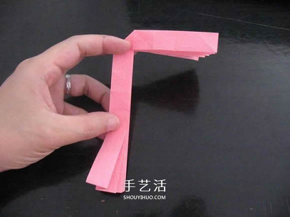 赠送初恋的小礼物!折纸蔷薇戒指的折法图解(图47) 赠送初恋的小礼物!折纸蔷薇戒指的折法图解(图47)