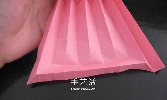 赠送初恋的小礼物!折纸蔷薇戒指的折法图解(图50) 赠送初恋的小礼物!折纸蔷薇戒指的折法图解(图50)
