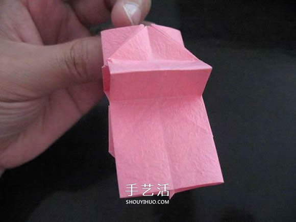 赠送初恋的小礼物!折纸蔷薇戒指的折法图解(图63) 赠送初恋的小礼物!折纸蔷薇戒指的折法图解(图63)