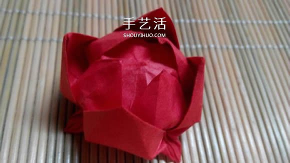 即将完全开花的荷花的折纸方法图解过程(图1) 即将完全开花的荷花的折纸方法图解过程(图1)