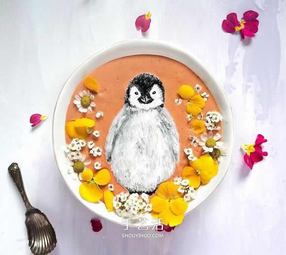 冰沙上作画!就像咖啡拉花般充满了文青味(图3) 冰沙上作画!就像咖啡拉花般充满了文青味(图3)