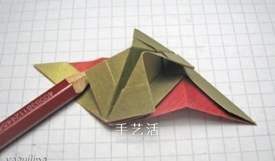 冬天的美丽折纸手工 立体雪花花球的折法图解(图12) 冬天的美丽折纸手工 立体雪花花球的折法图解(图12)