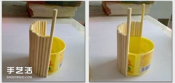 口香糖瓶子废物利用DIY手工制作水桶模型(图2) 口香糖瓶子废物利用DIY手工制作水桶模型(图2)