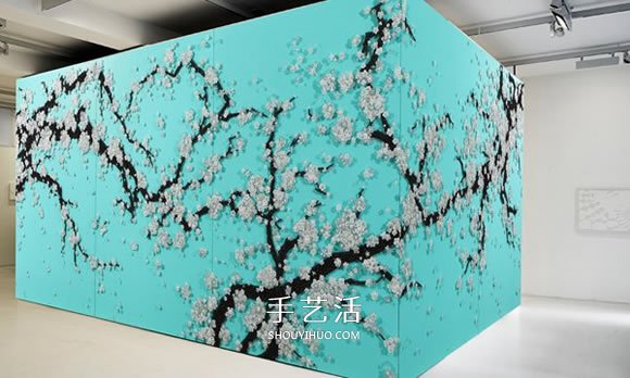 复杂且有诗意 利用扣子和钉子DIY制作创意画(图4) 复杂且有诗意 利用扣子和钉子DIY制作创意画(图4)