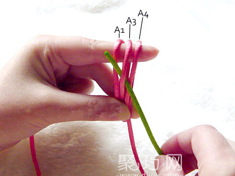 宝结的编法 怎样编中国结中的复翼宝结教程(图5) 宝结的编法 怎样编中国结中的复翼宝结教程(图5)