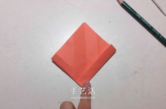 怎么折纸月季花的方法 手工月季花的折法图解(图16) 怎么折纸月季花的方法 手工月季花的折法图解(图16)