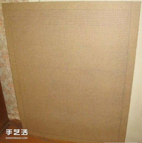 图钉画制作教程:他用一个月钉出女友肖像画(图4) 图钉画制作教程:他用一个月钉出女友肖像画(图4)