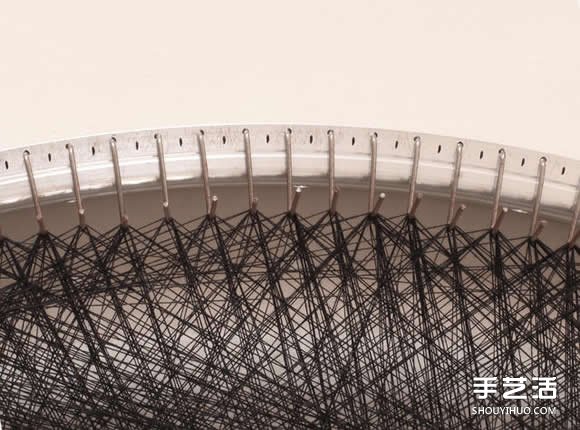 用棉线编织缠绕 完成朦胧复古的特殊人像画(图4) 用棉线编织缠绕 完成朦胧复古的特殊人像画(图4)