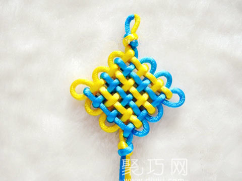 中国结之三回盘长结编法图解教程 - 诺云双维造物网