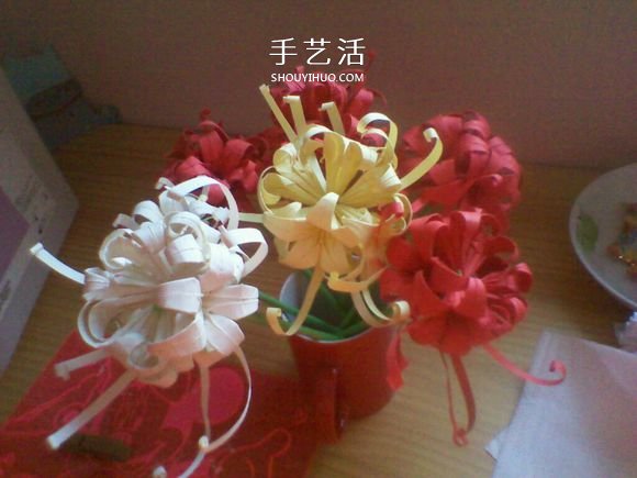 彼岸花的折法步骤图解 详细折纸彼岸花的过程(图26) 彼岸花的折法步骤图解 详细折纸彼岸花的过程(图26)
