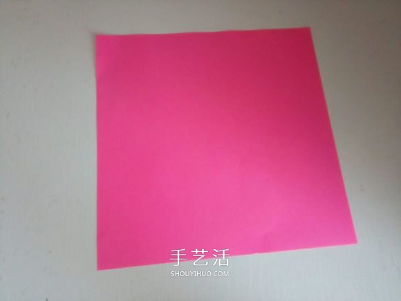 简单又漂亮五瓣纸花的折法步骤图解(图2) 简单又漂亮五瓣纸花的折法步骤图解(图2)