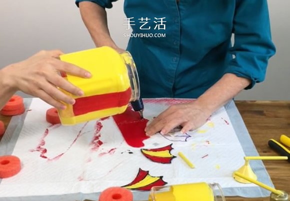 塑料瓶废物利用DIY制作儿童潜水艇玩具(图5) 塑料瓶废物利用DIY制作儿童潜水艇玩具(图5)