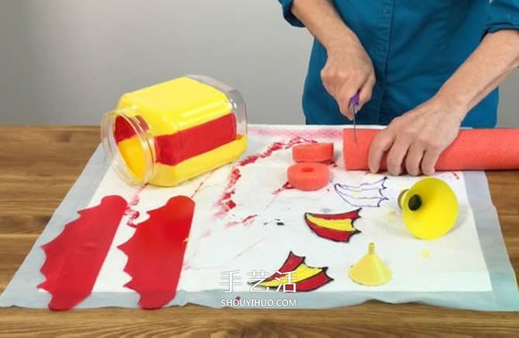 塑料瓶废物利用DIY制作儿童潜水艇玩具(图6) 塑料瓶废物利用DIY制作儿童潜水艇玩具(图6)