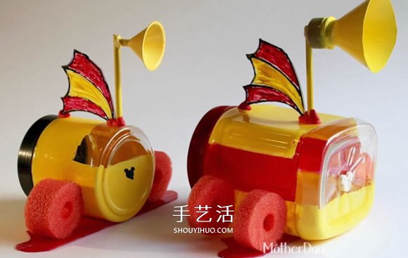 塑料瓶废物利用DIY制作儿童潜水艇玩具(图9) 塑料瓶废物利用DIY制作儿童潜水艇玩具(图9)